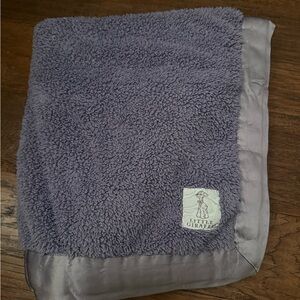Little Giraffe Charcoal Plush Blanket